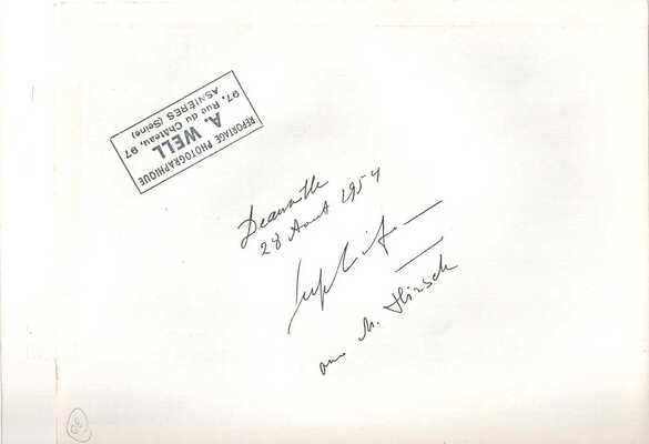 Лифарь Сергей Михайлович. Лот из 14 фотографий из личной коллекции Сержа Лифаря